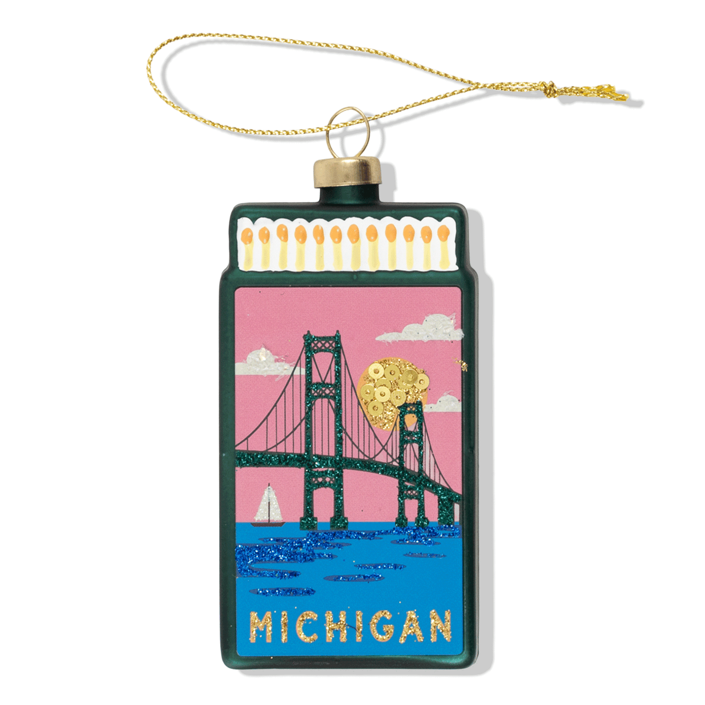 Michigan Matchbook Ornament - Furbish Studio