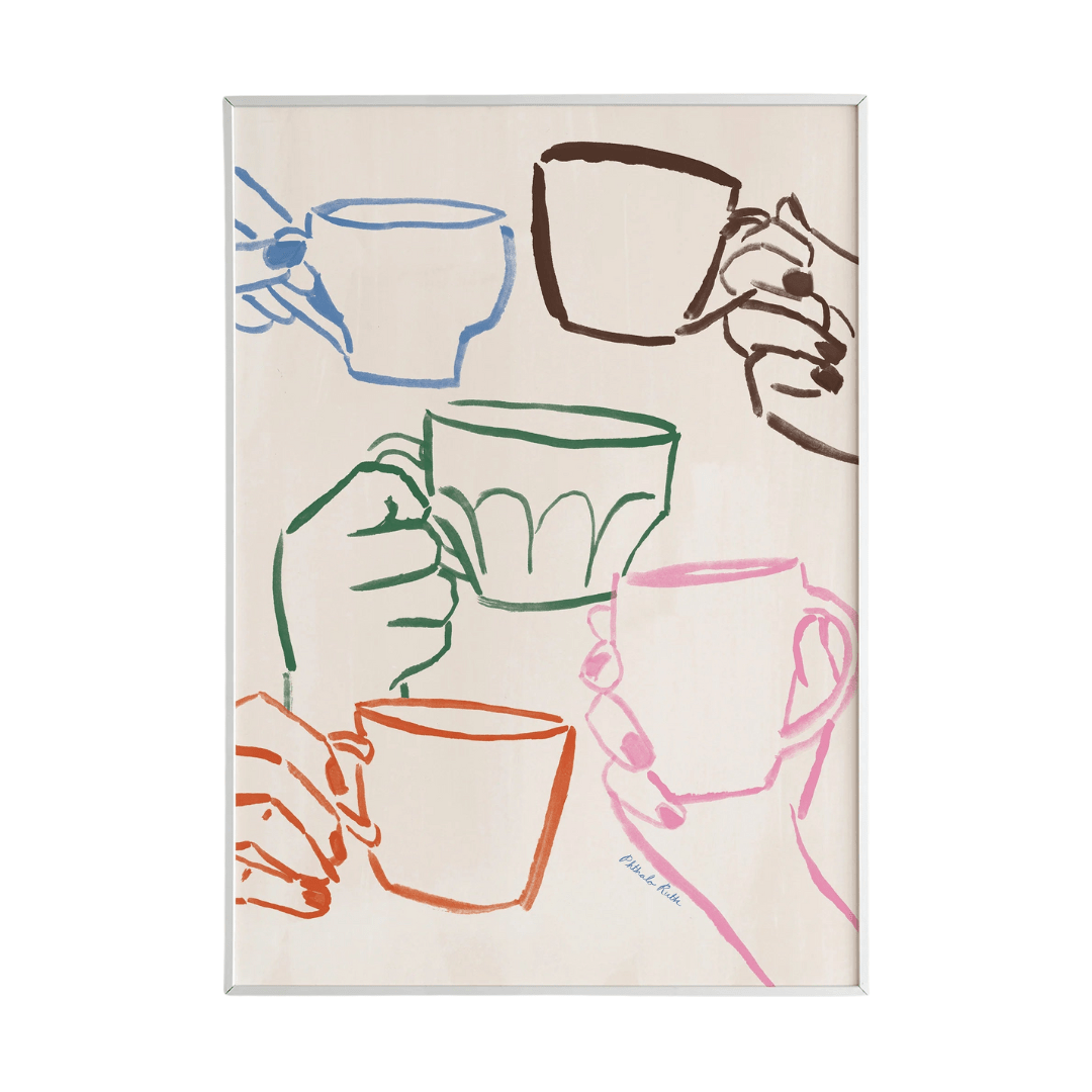 "Café du Jour" Coffee Art Print