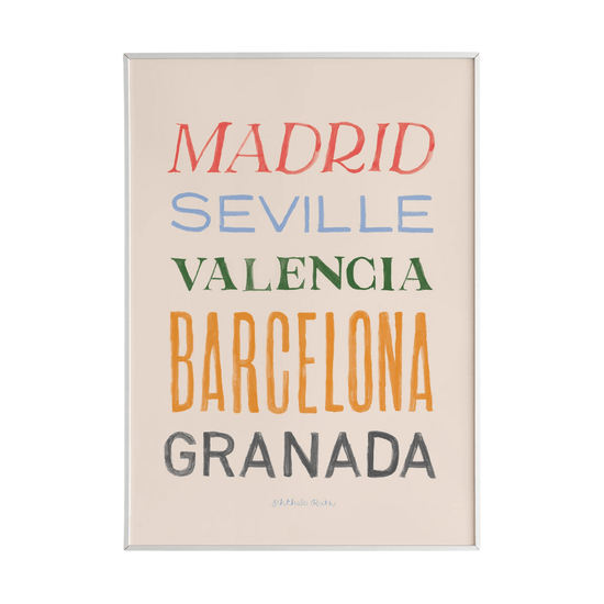 Spanish Cities Art Print