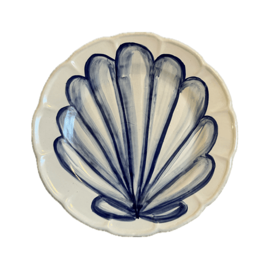 Blue Shellfish Dining Plate