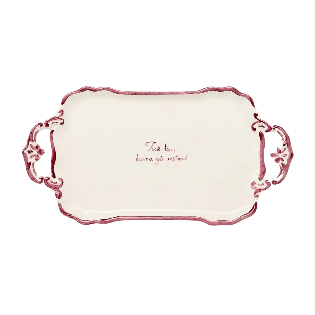 "F*ck Tea" Tray - Green (Verde)