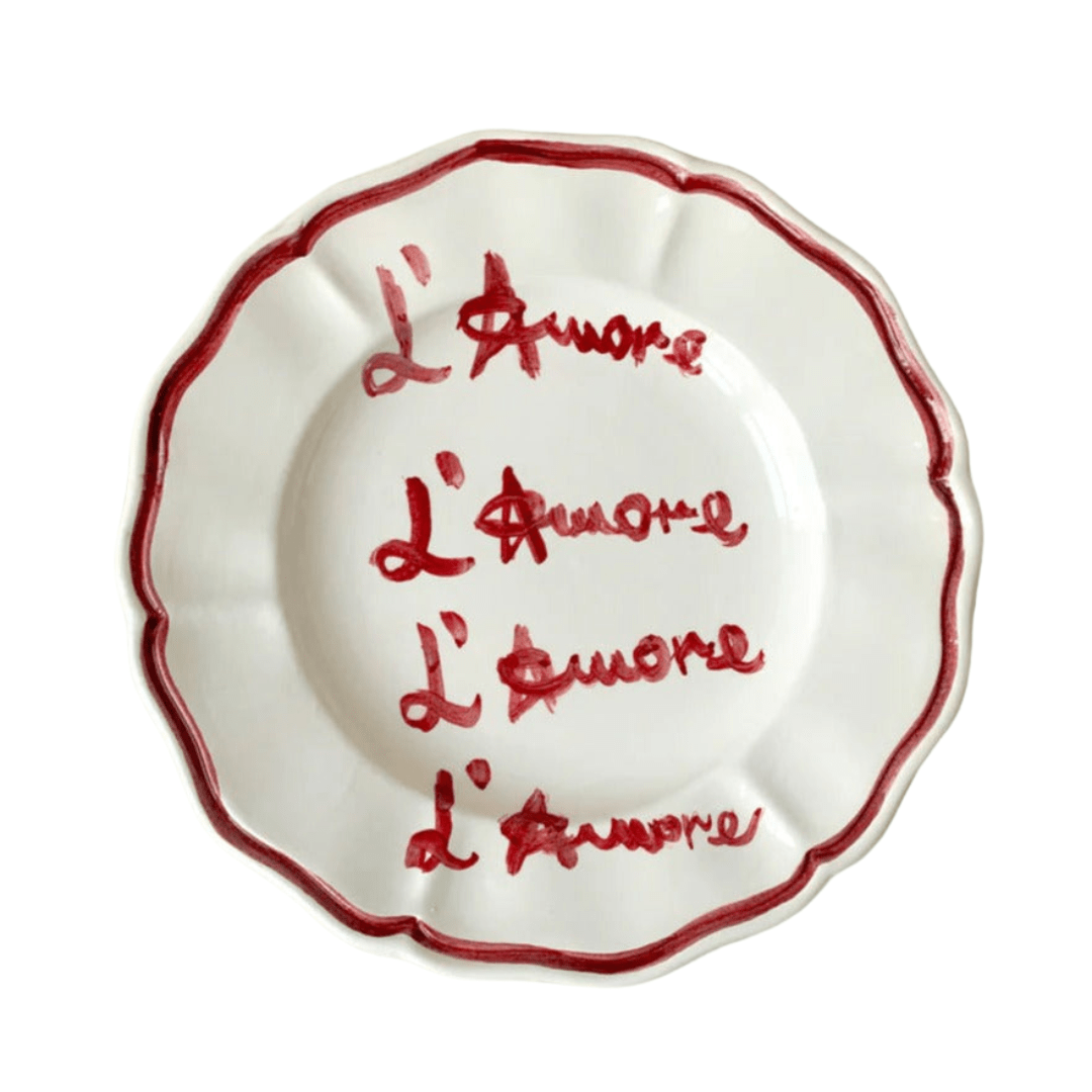 "L'amore" Fil Rouge Plate