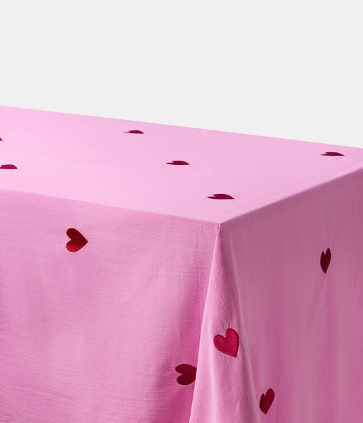 Tablecloth Pink Hearts