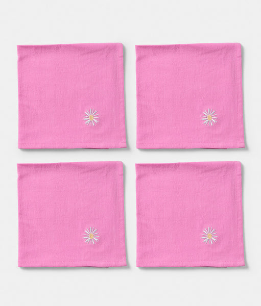 Napkin 4 pcs Pink Daisy
