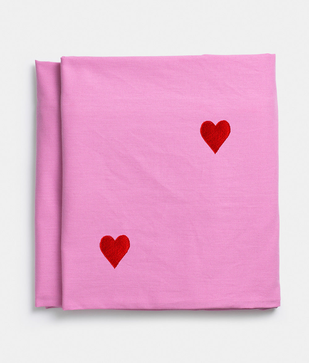 Tablecloth Pink Hearts