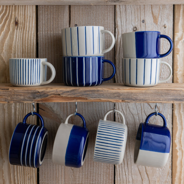 Yarrow Mug - Brushed Indigo Blue - Medium (Set of 2)
