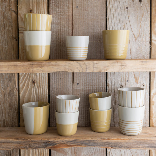 Rue Beaker - Mustard Yellow - Large (Set of 2)