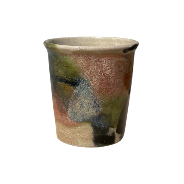 Mixed Glaze Pot