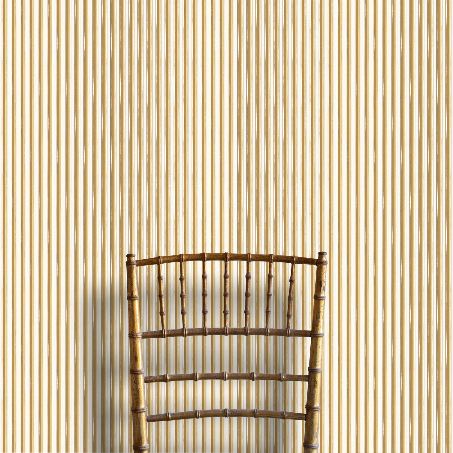 Modern Ticking Wallpaper - Ochre