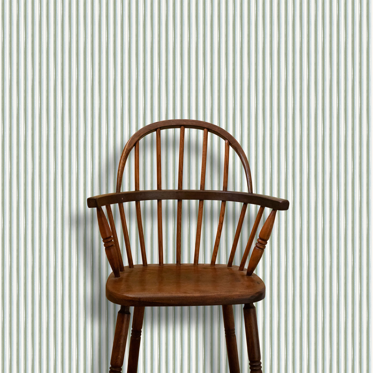 Modern Ticking Wallpaper - Seafoam