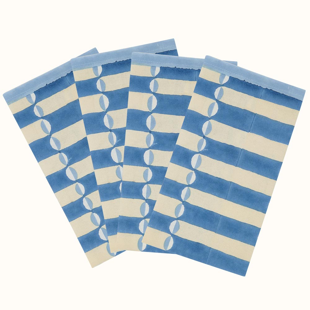 Napkin Luna Chintz Blue Blue