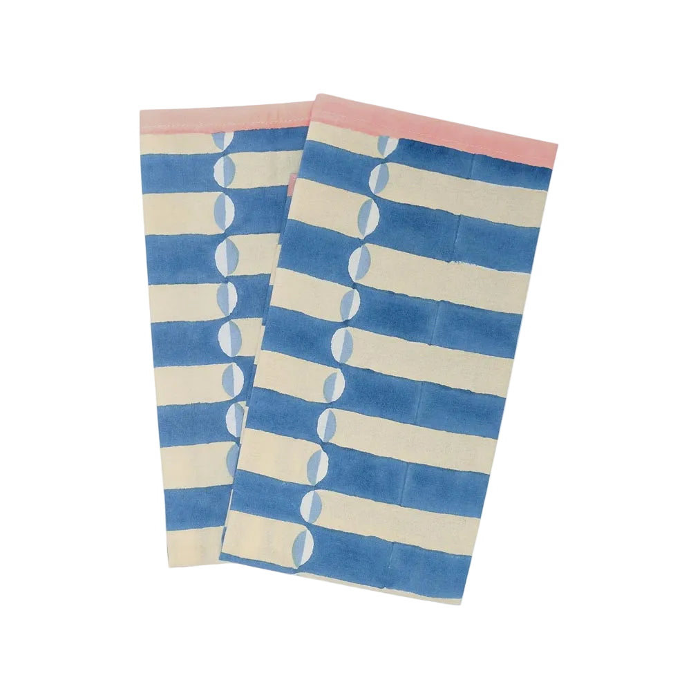Napkin Luna Chintz Blue Pink