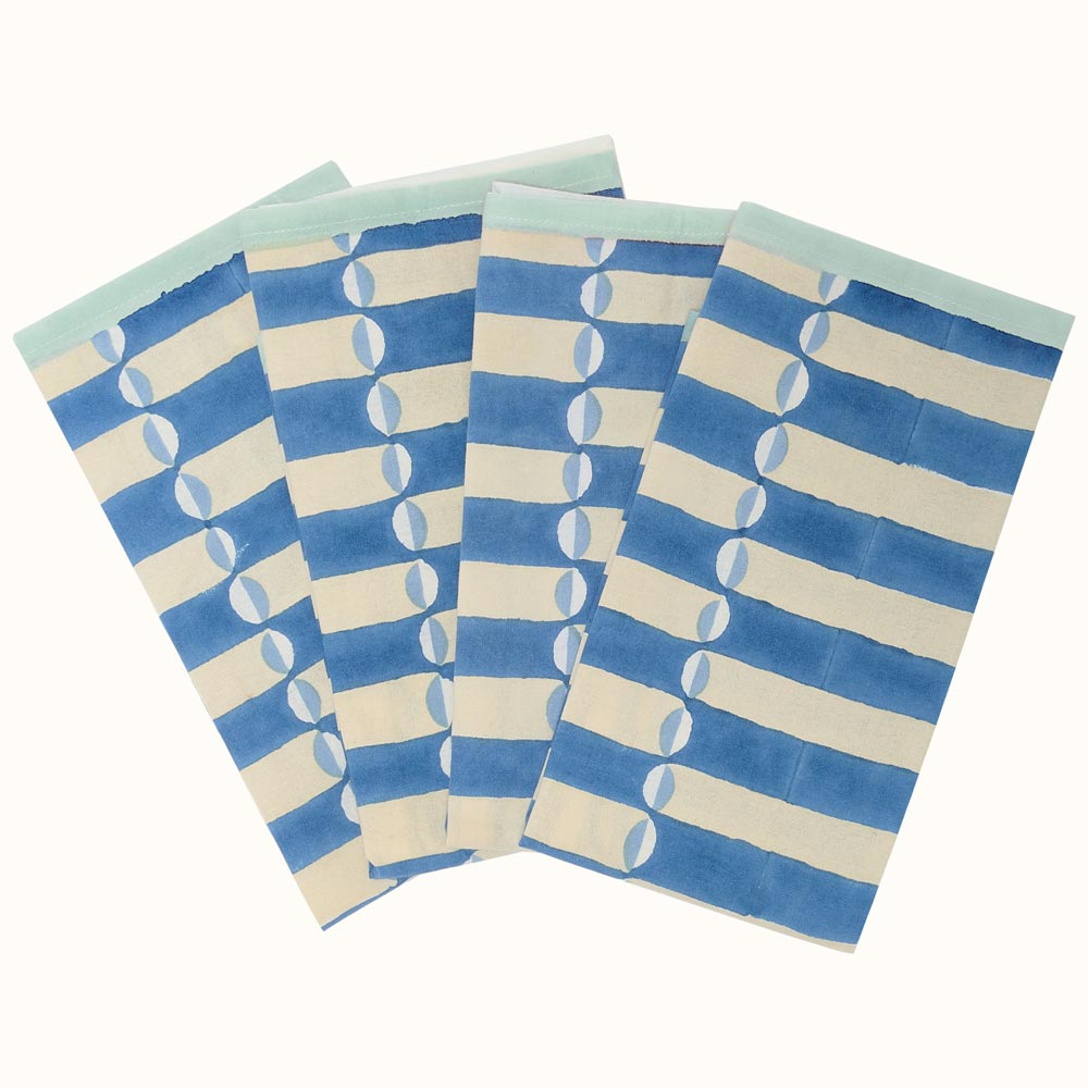 Napkin Luna Chintz Blue Turquoise