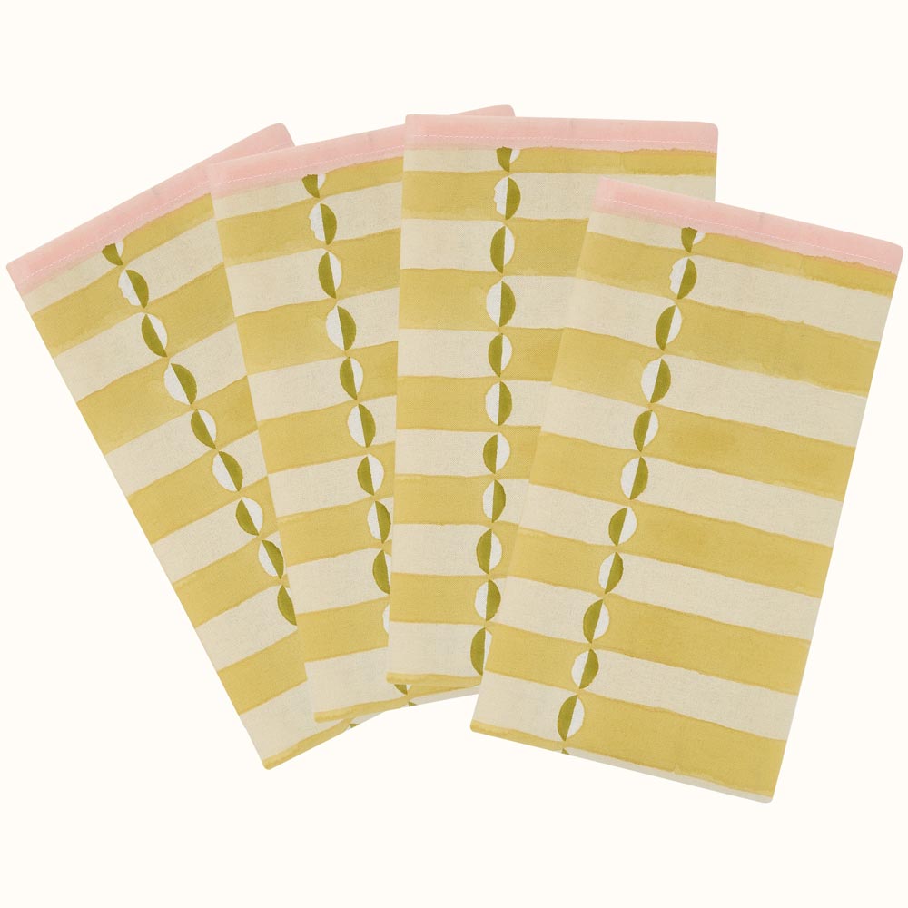 Napkin Luna Yellow Pink