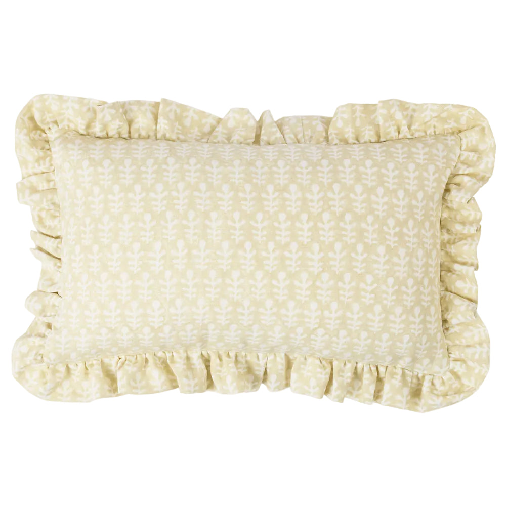 Cushion Frill Bagru Clay