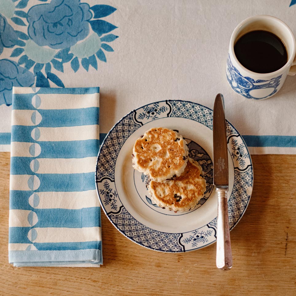 Napkin Luna Chintz Blue Blue