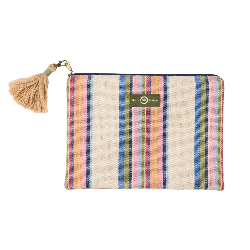 Pouch Bag Odisha Loom Stripe Cream