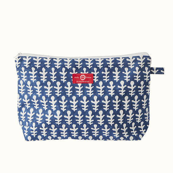 Wash Bag Bagru Blue