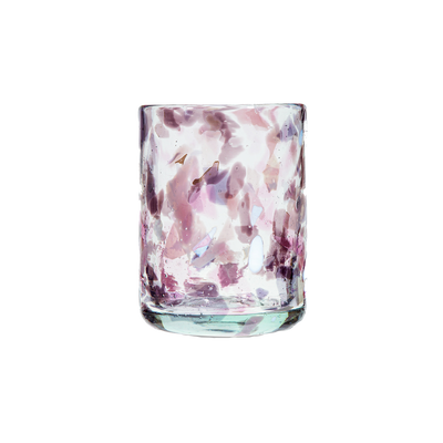 Late Afternoon Pink Morada Glass Tumbler