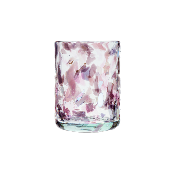 Late Afternoon Pink Morada Glass Tumbler