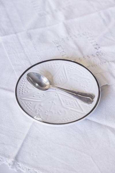 Dinner Plate - Silver Noor Imprint