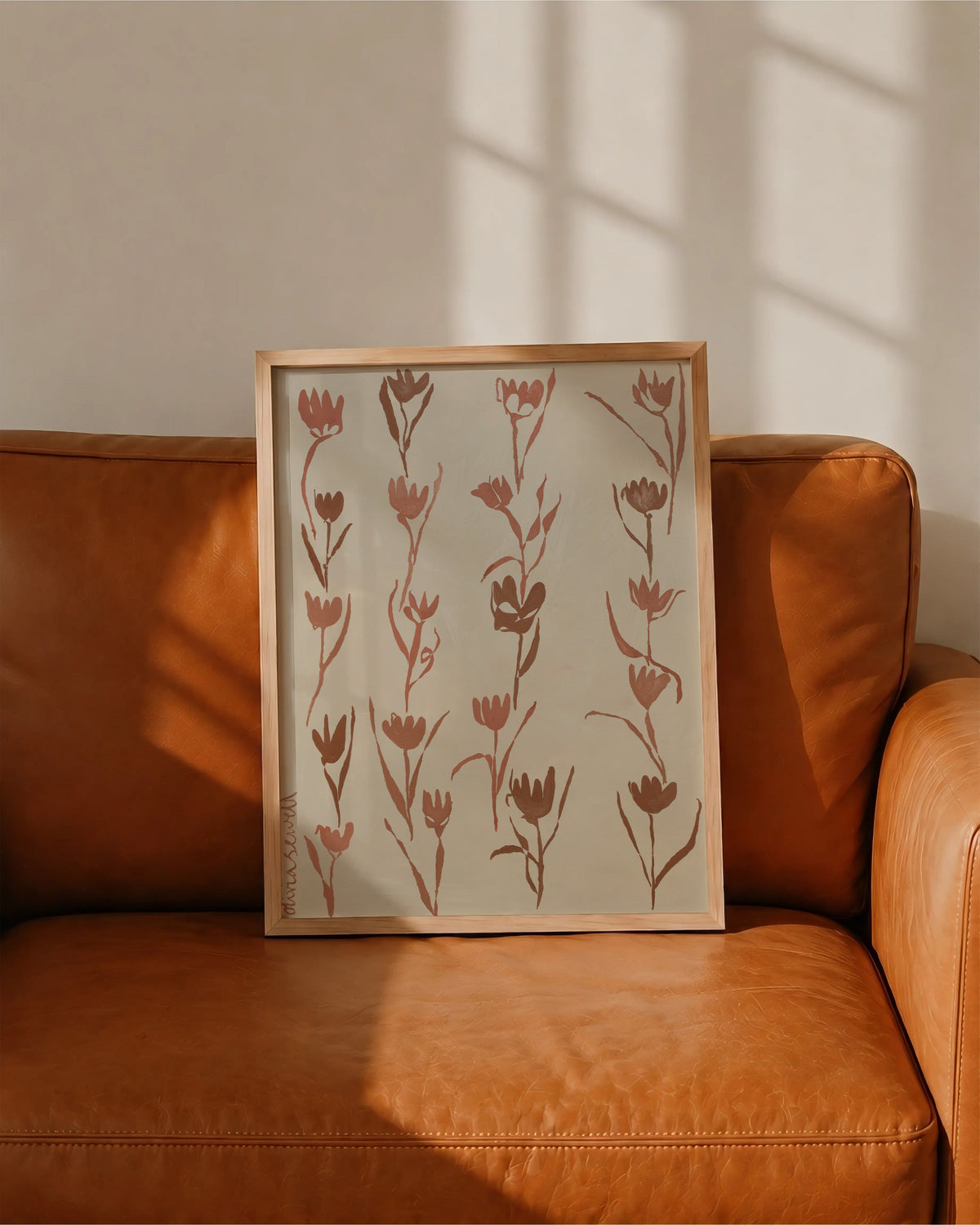 Terracotta Tulips Print