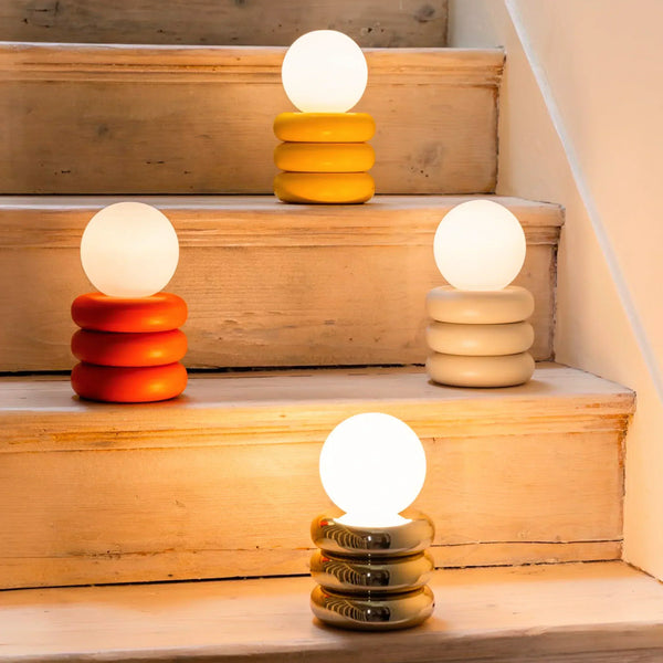 Sand cordless table lamp