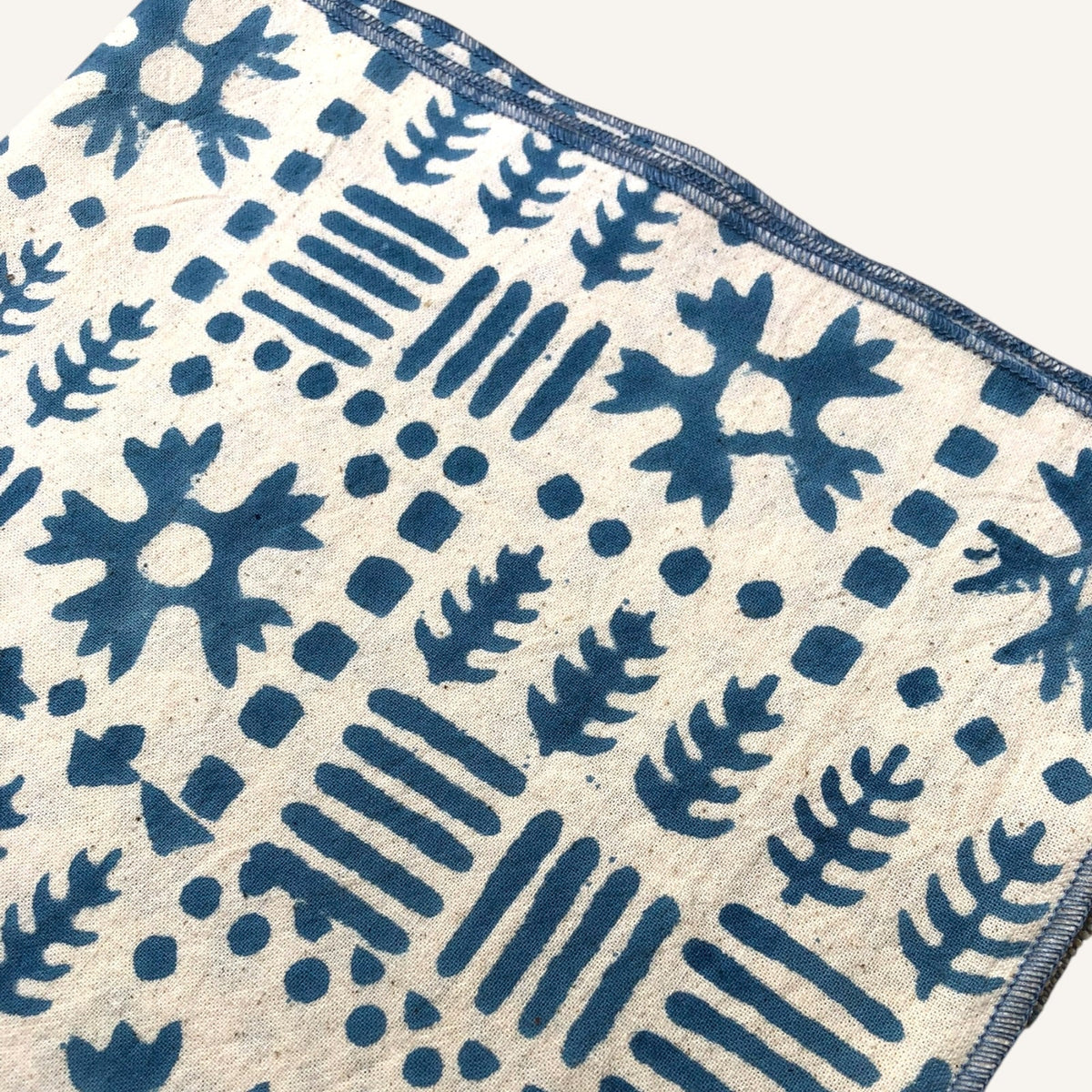 Blue Munch & Magic Cloth Napkin | Block Print | 18x18 in