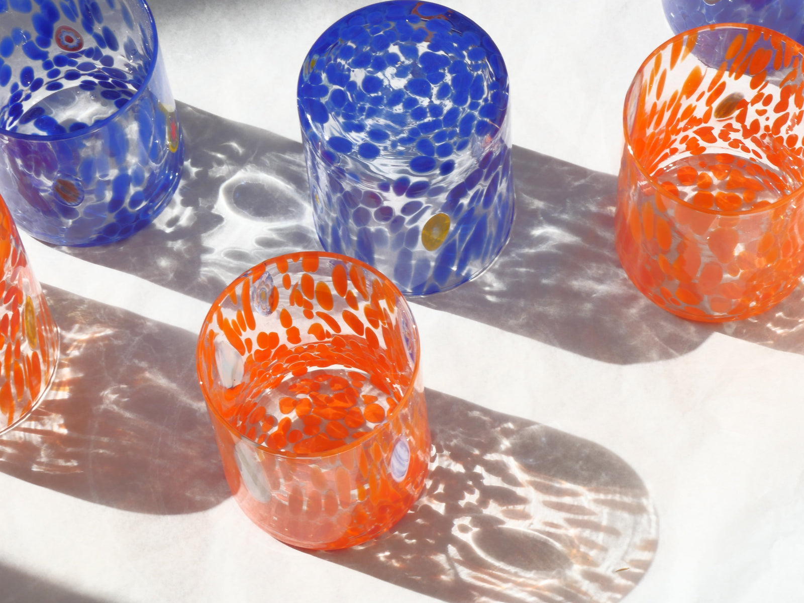Murano Glass Tumbler, Blue