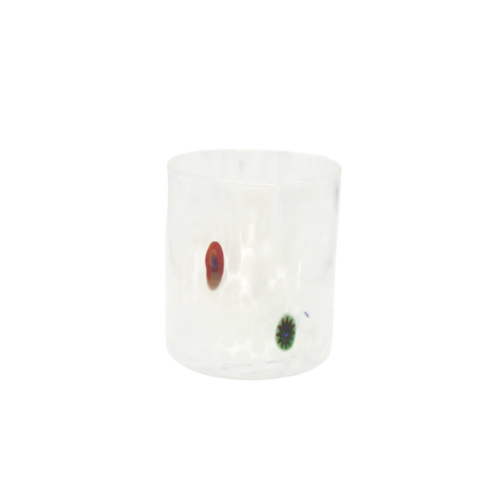 Murano Glass Tumbler, White