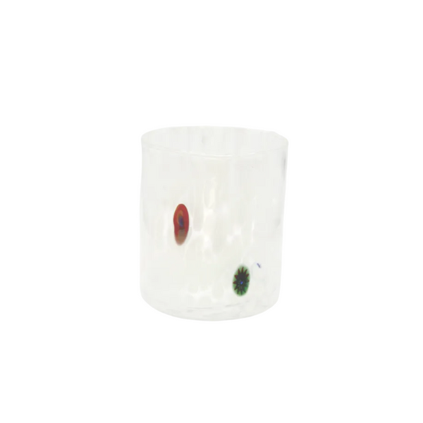 Murano Glass Tumbler, White