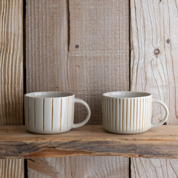 Yarrow Mug - Brushed Mustard Yellow - Medium (Set of 2)