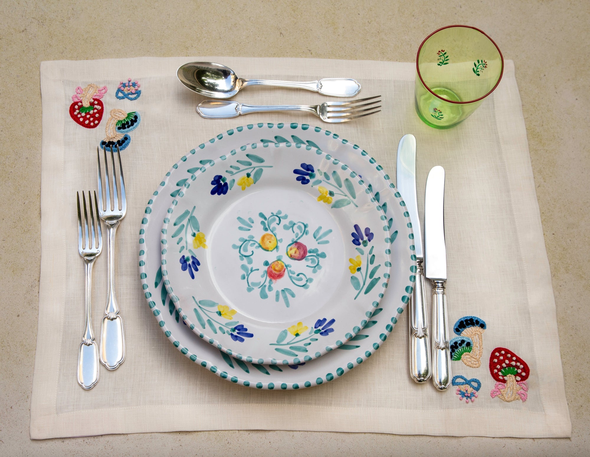 Frangipani Side Plate Set of Four