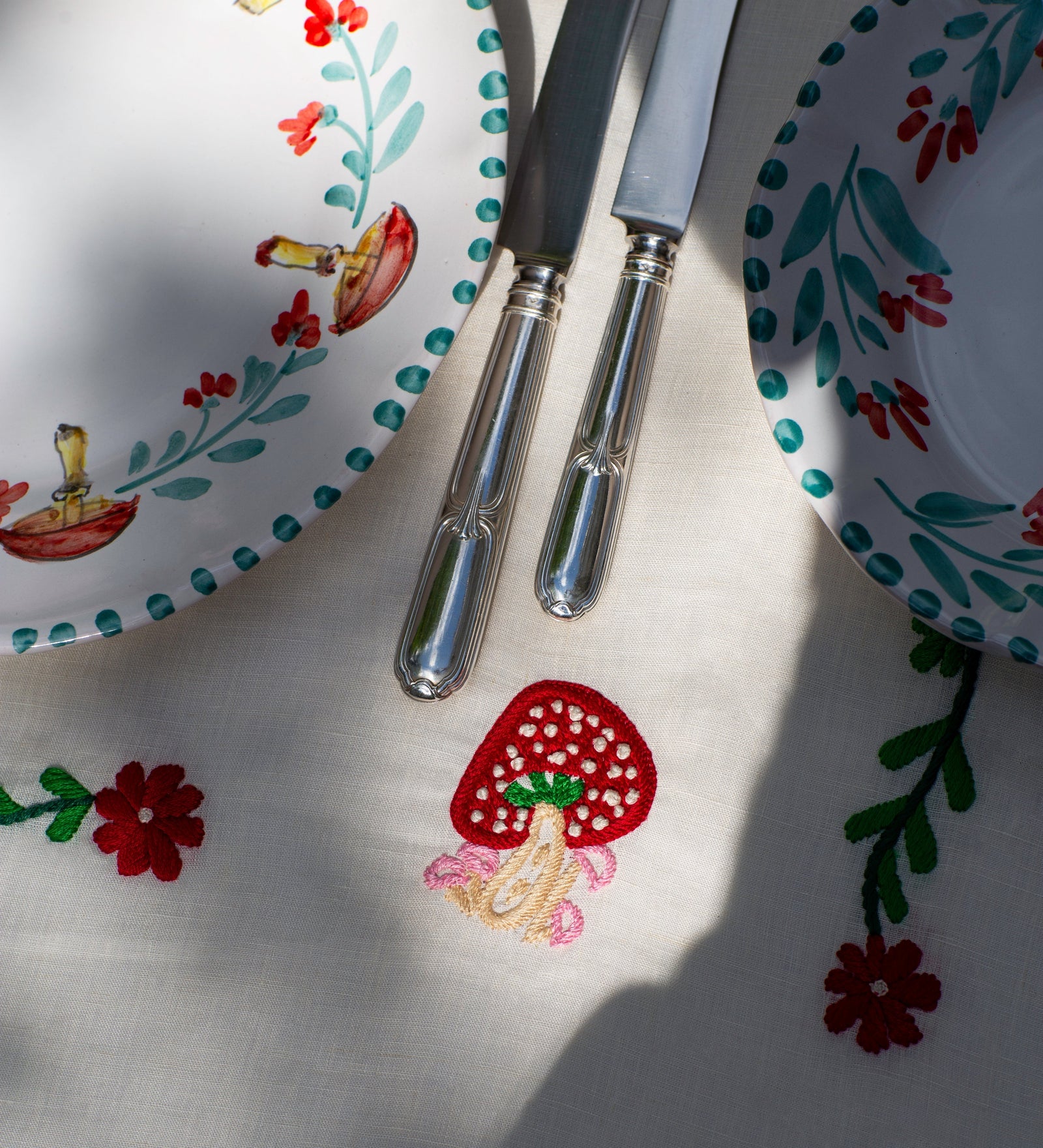 Mushroom Dinner Plate Set of Four