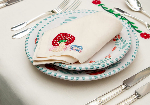 Mushroom Napkin II Set of Two