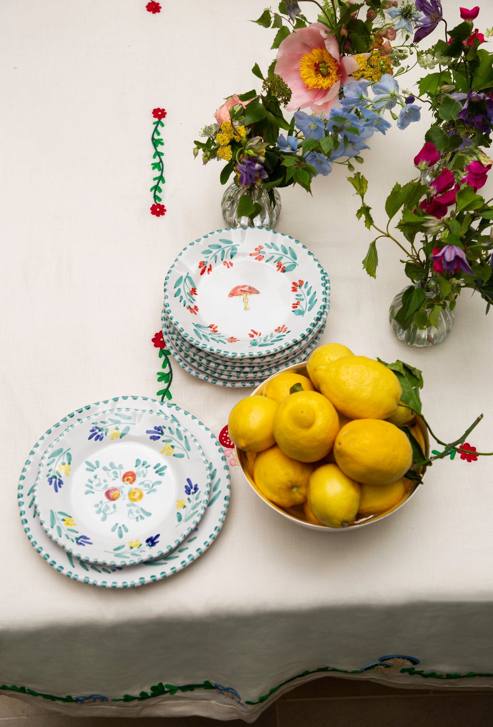 Frangipani Side Plate Set of Four