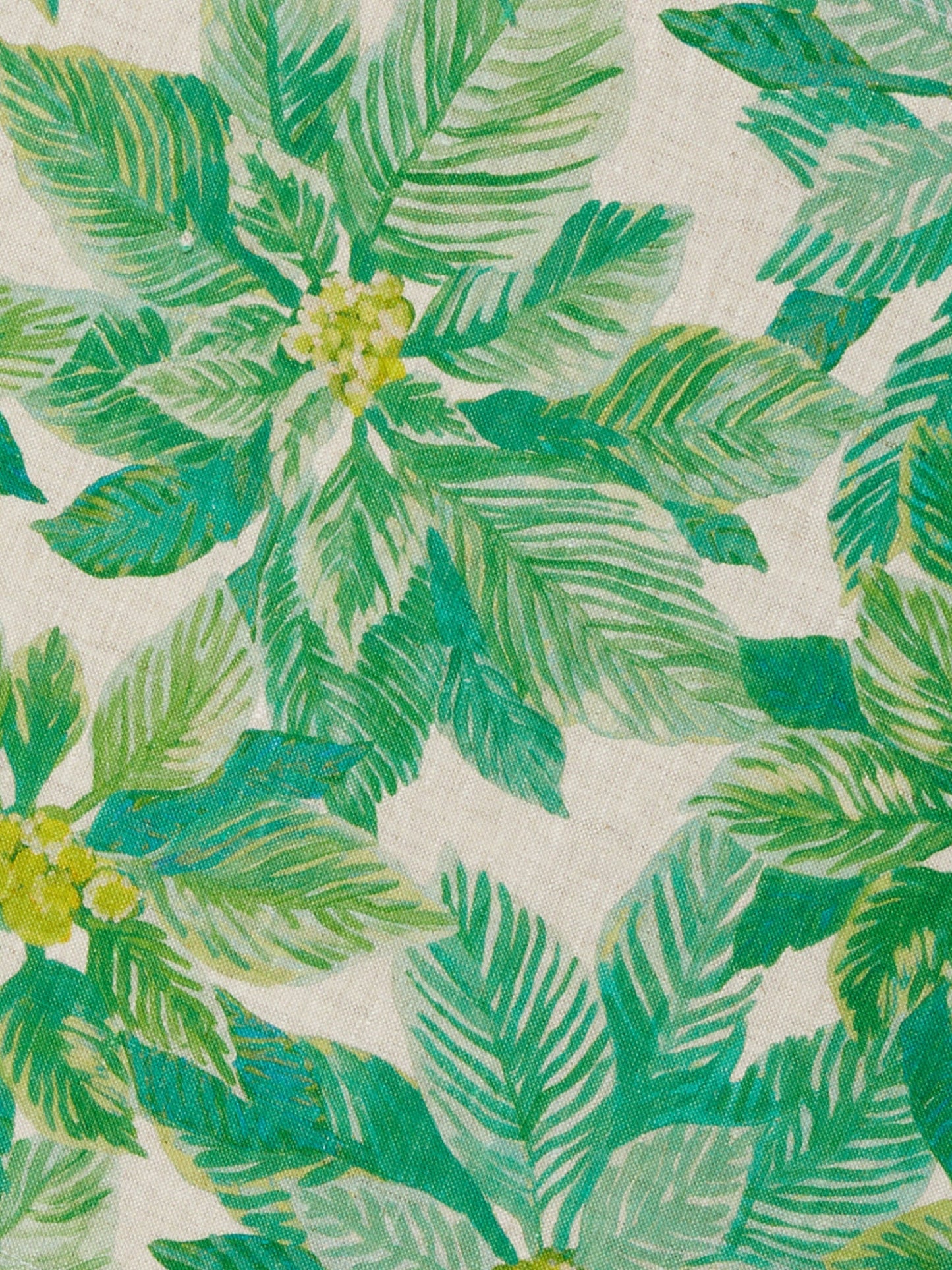 Poinsettia Green Linen Napkins