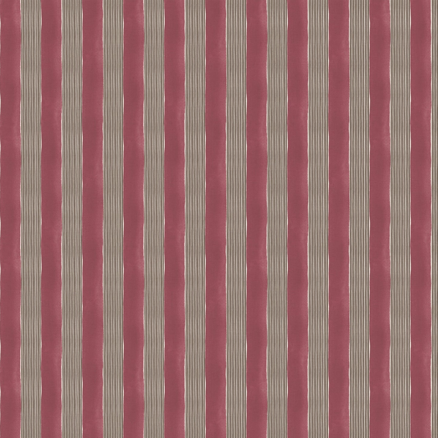 New Stripe Fabric -  Cherry