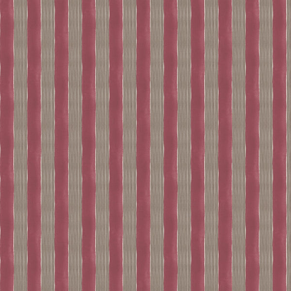 New Stripe Fabric -  Cherry