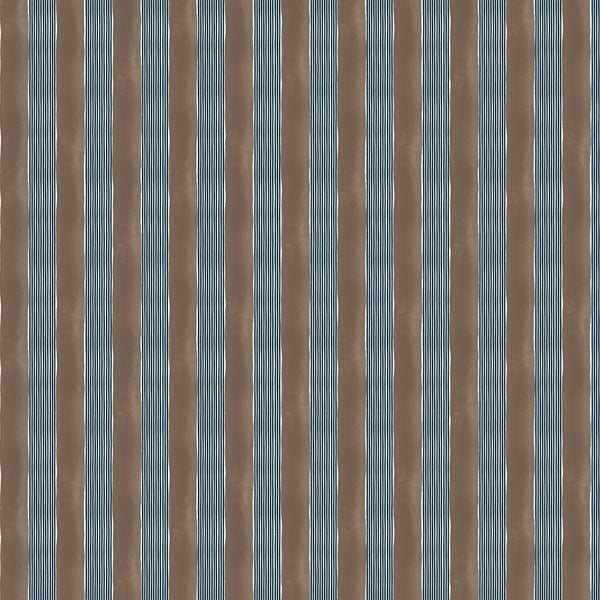 New Stripe Fabric -  Chocolate