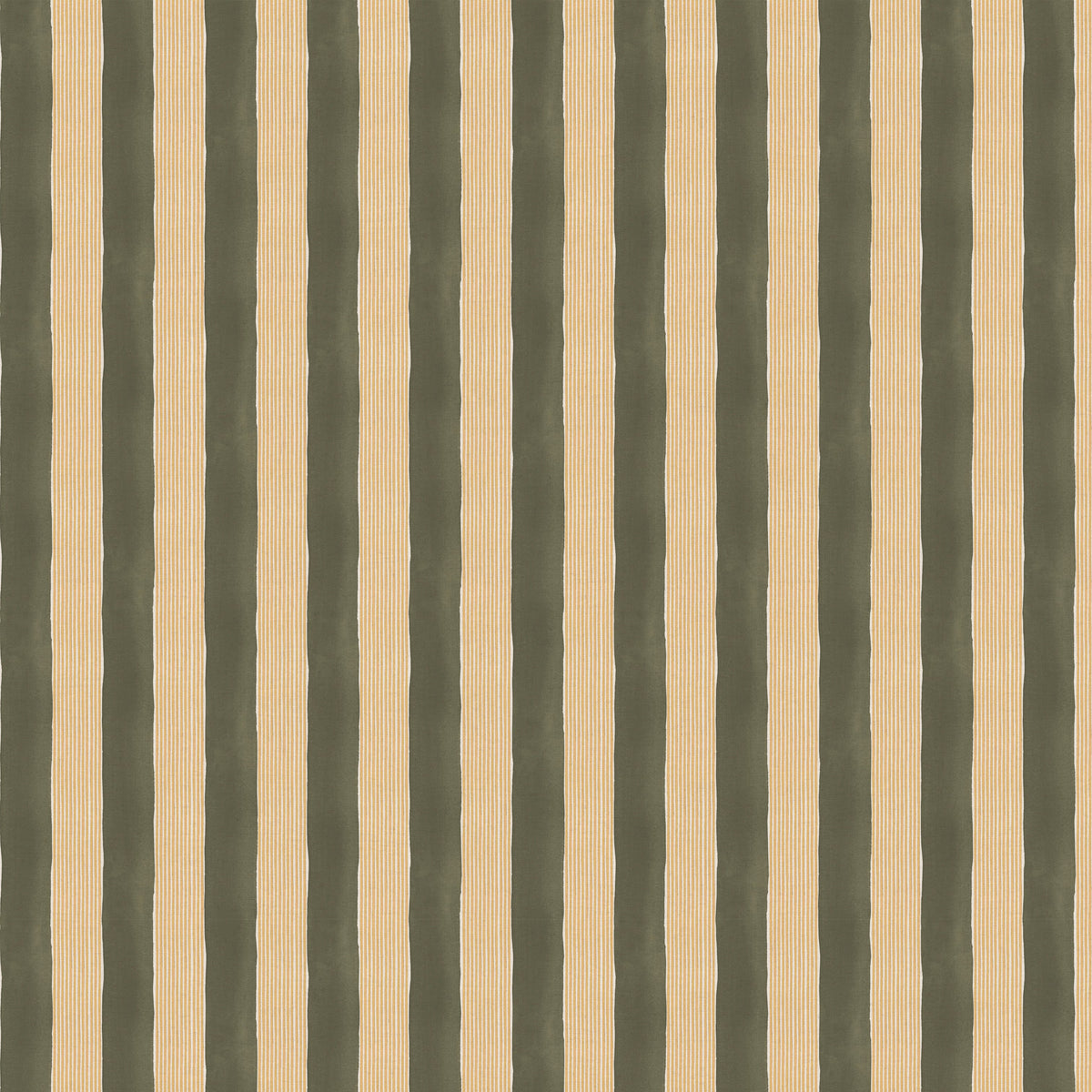 New Stripe Fabric -  Moss