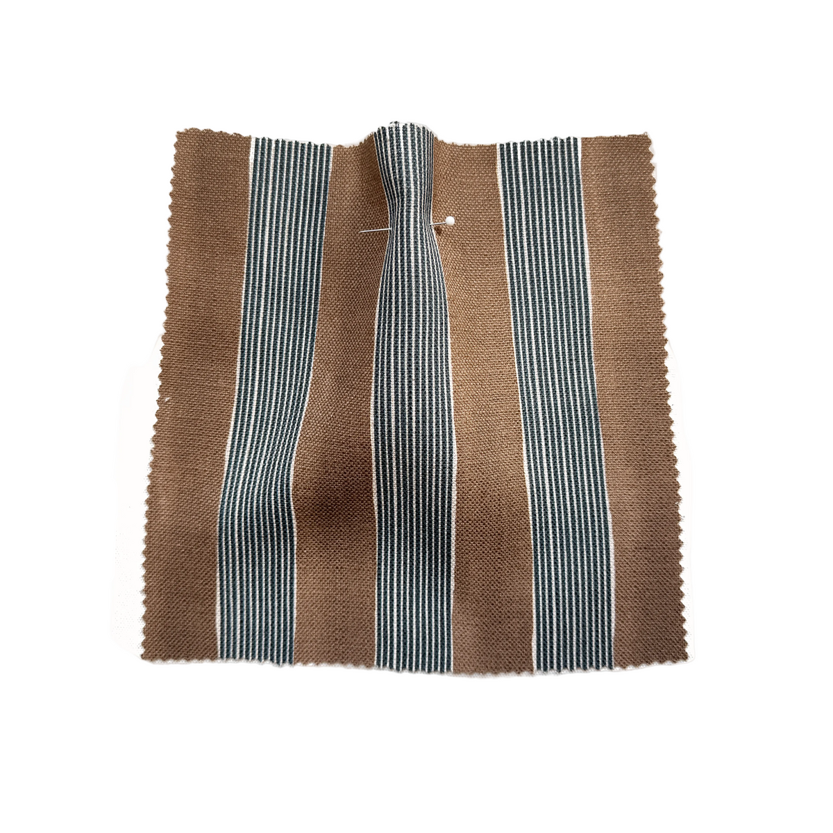 New Stripe Fabric -  Chocolate