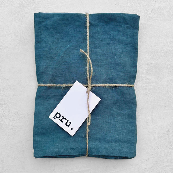 100% Linen Napkins OEKO-TEX® Certified – Duck Egg Blue X2