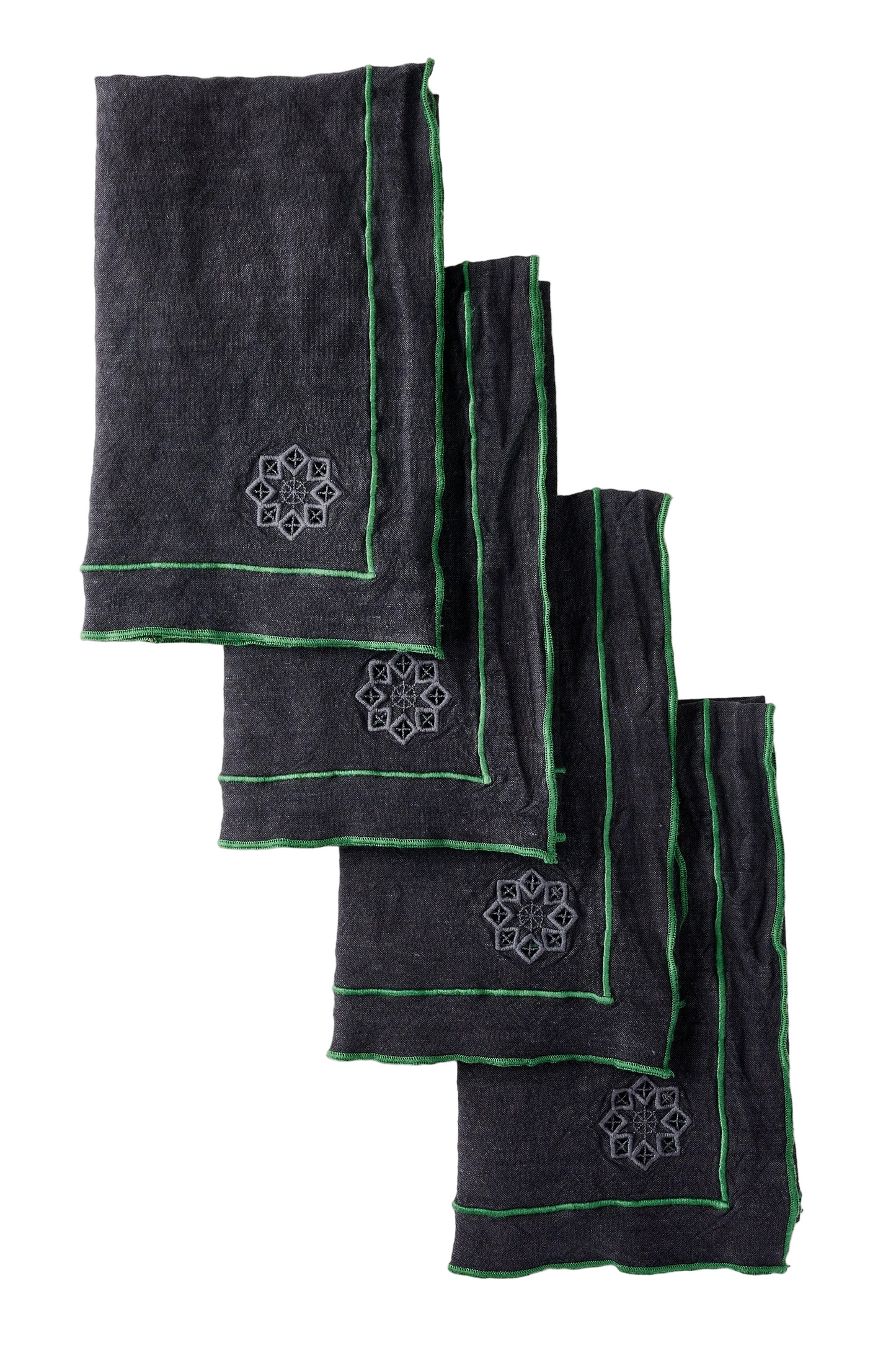 Day For Night Napkins Slate/Clover