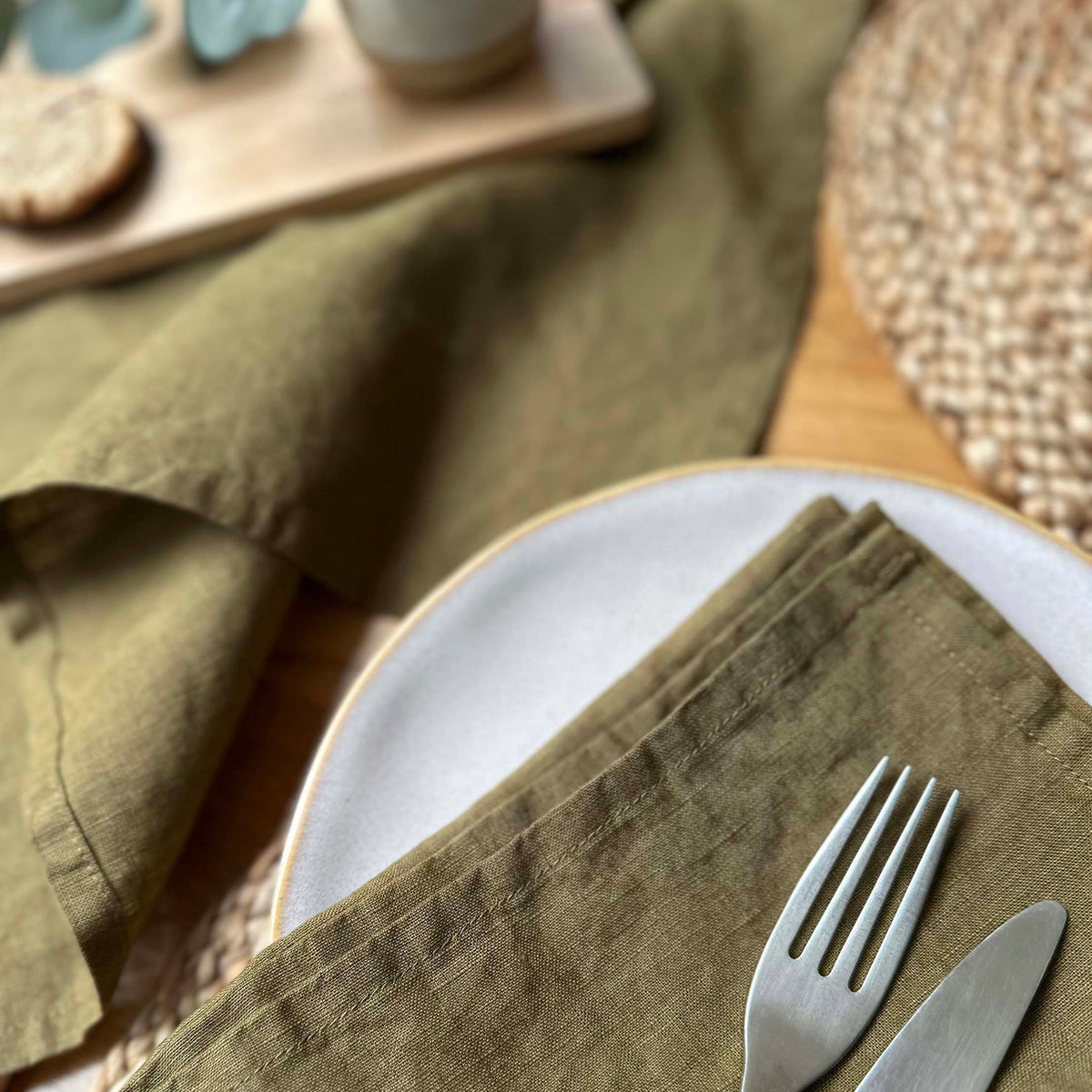 100% Linen Napkins OEKO-TEX® Certified – Islington Blue X2