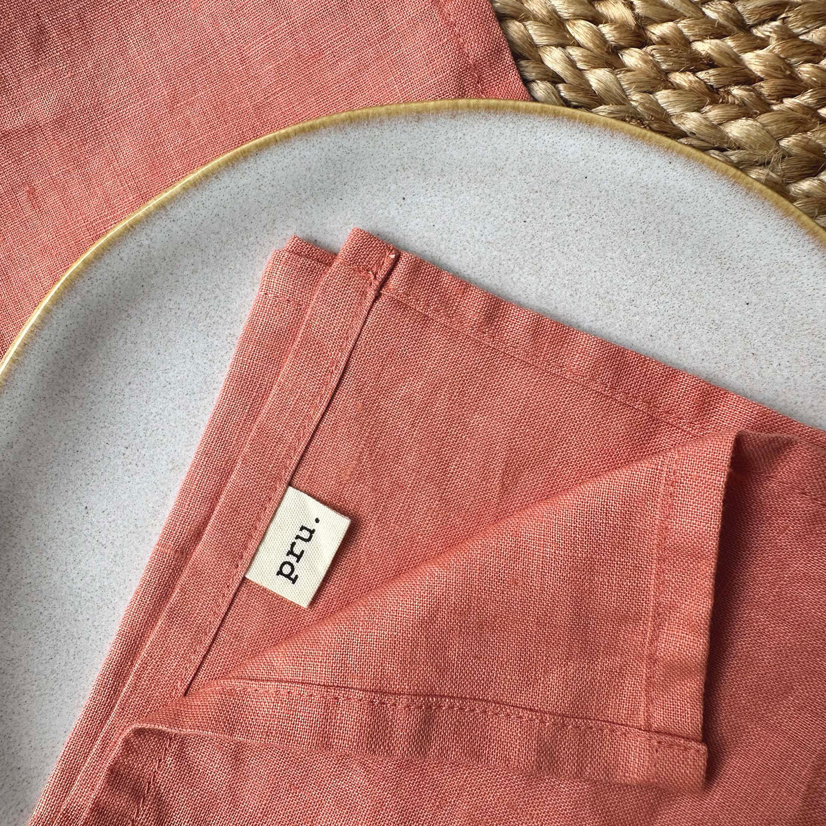 100% Linen Napkins OEKO-TEX® Certified – Pale Pink X2