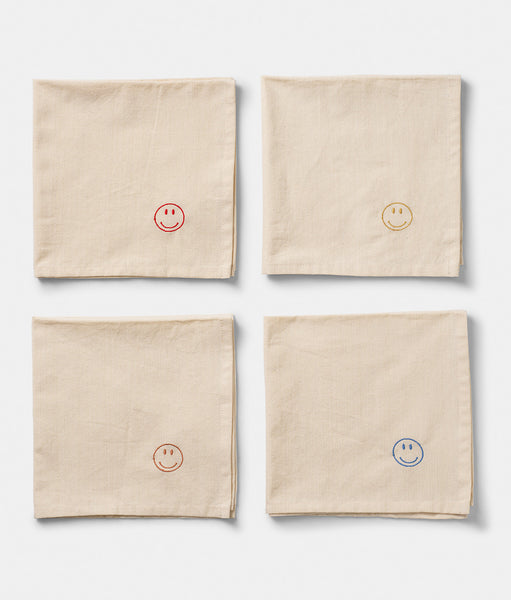 Napkin 4 pcs - Happy