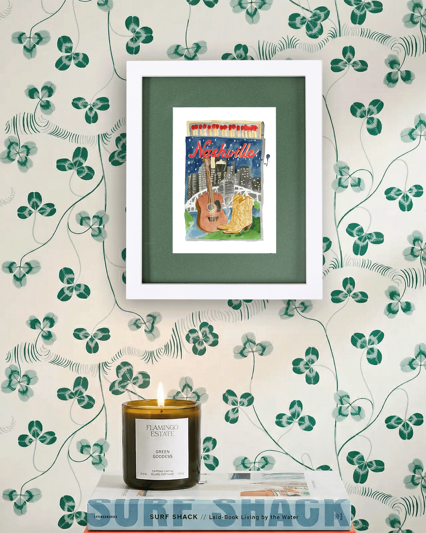 Nashville Matchbook Art Print - Furbish Studio