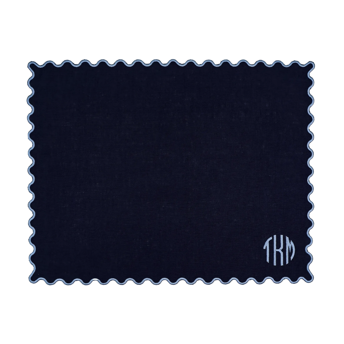 The Vivienne Linen Placemats - Navy