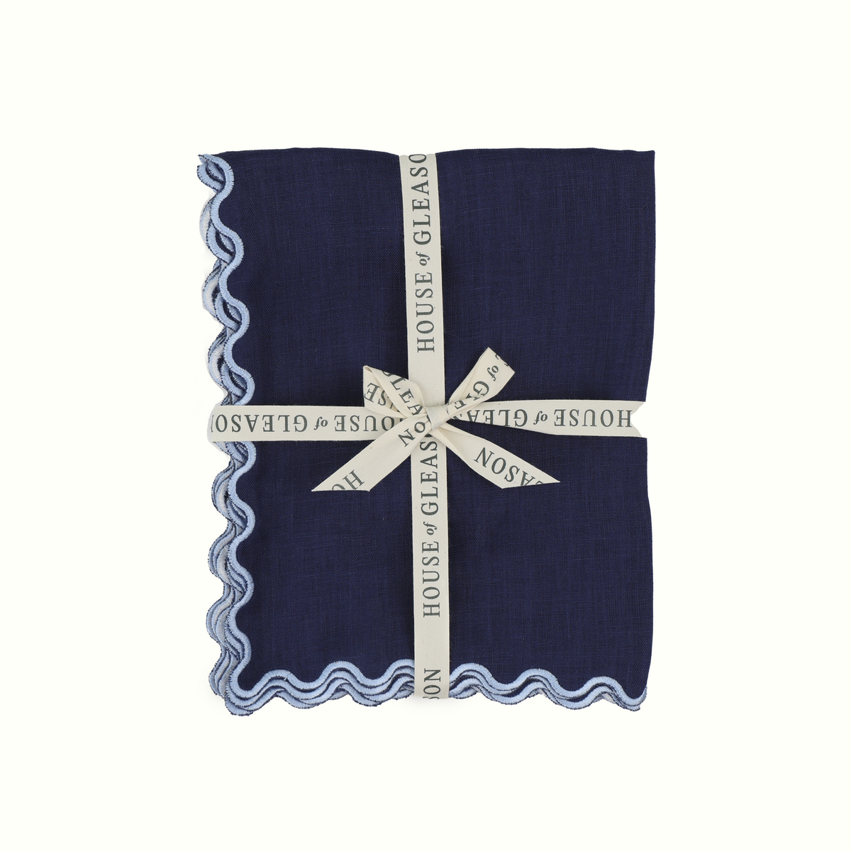The Vivienne Linen Placemats - Navy